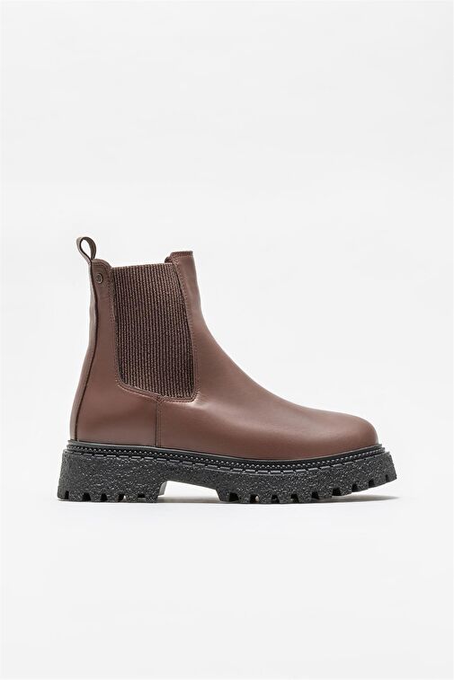 Kahve Deri Kadın Günlük Bot - Görsel 2