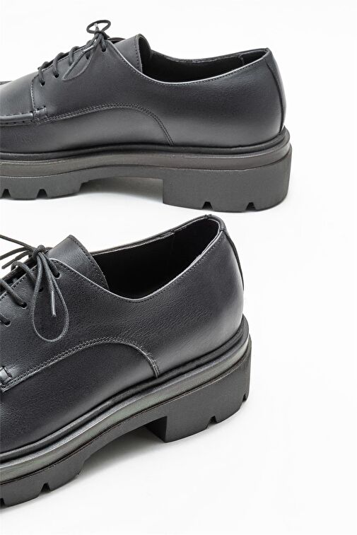 Elle Elle Siyah Erkek Deri Günlük Ayakkabı NEWHART Klasik Ayakkabı | Boyner Siyah - 5. görsel