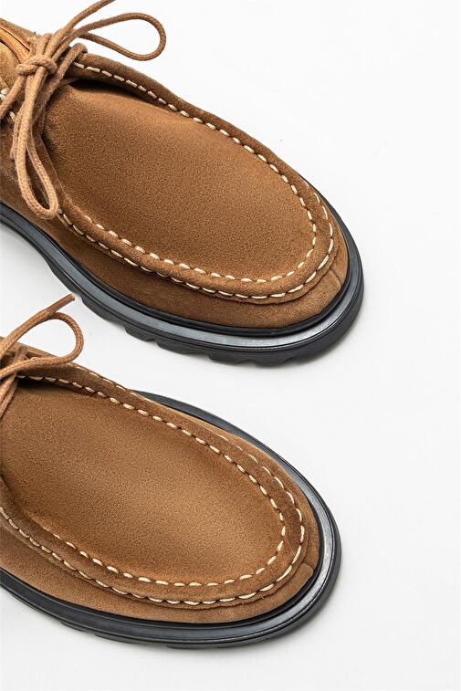 Vizon Deri Kadın Günlük Ayakkabı - Görsel 4