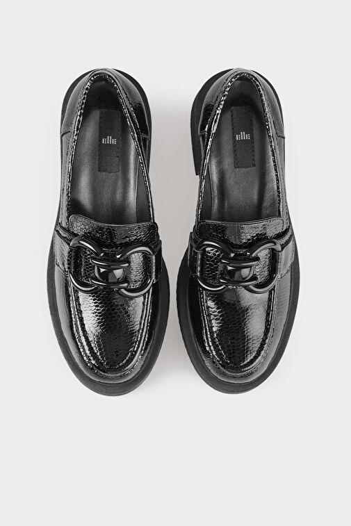 Elle Elle Siyah Deri Kadın Loafer | Boyner Siyah - 5. görsel