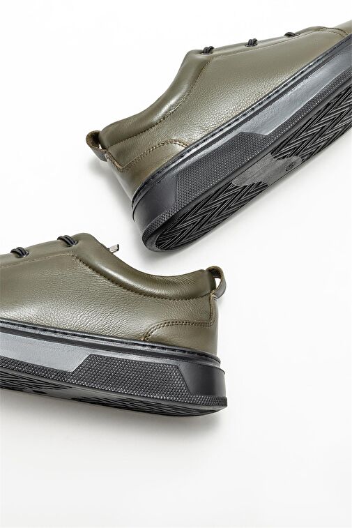 Elle Siyah Erkek Deri Günlük Ayakkabı BLERIM-6 - Görsel 5