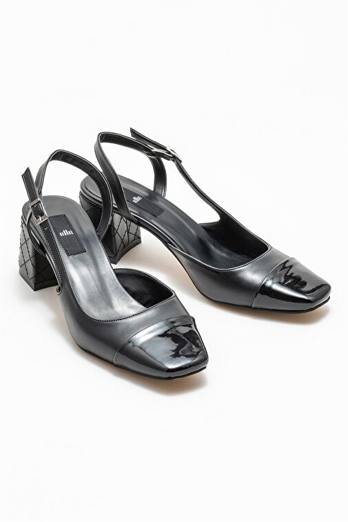 Siyah Kadın Topuklu Ayakkabı - Görsel 3