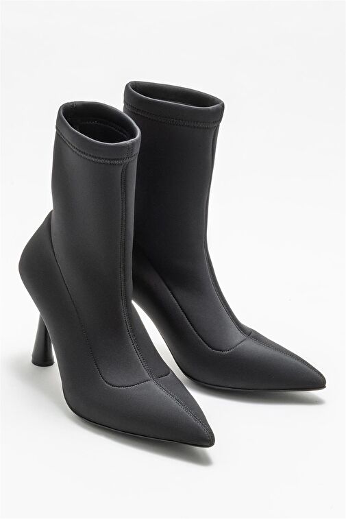 Siyah Kadın Yüksek Topuk Bot - Görsel 3