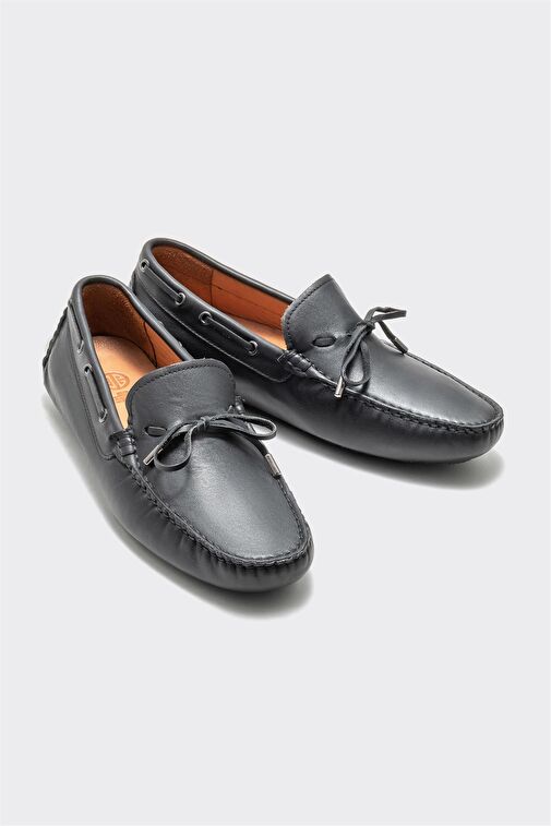 Siyah Deri Erkek Loafer - Görsel 3