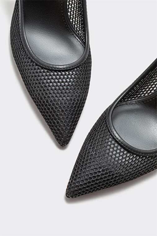 Siyah Kadın Topuklu Ayakkabı - Görsel 4