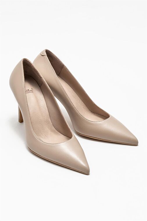 Vizon Deri Kadın Stiletto - Görsel 3