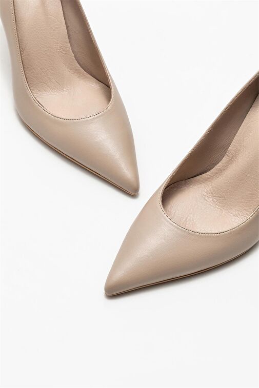 Vizon Deri Kadın Stiletto - Görsel 4