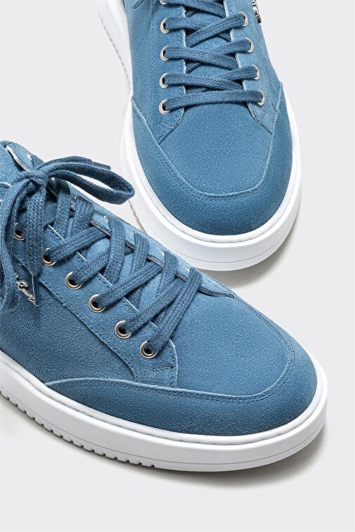 Lacivert Deri Erkek Spor Ayakkabı - Görsel 4