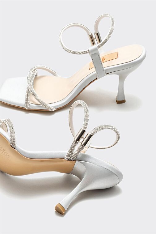 Lame Kadın Topuklu Sandalet - Görsel 5