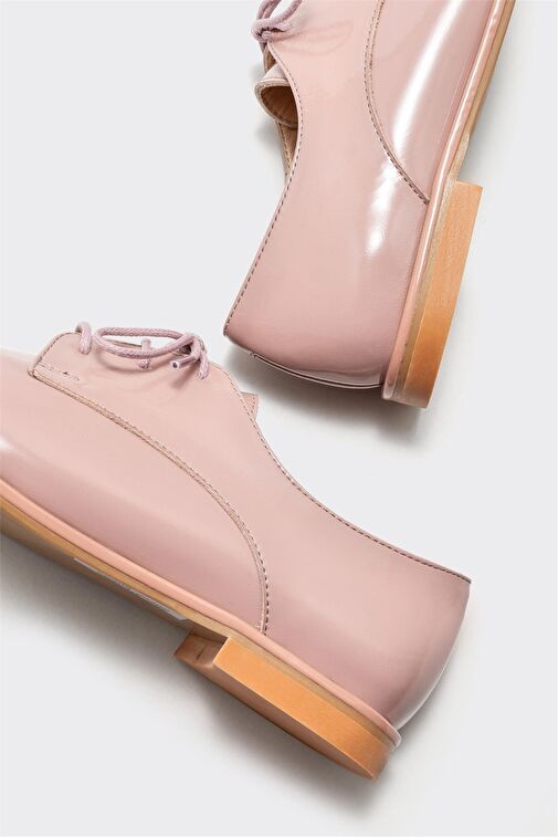 Pudra Deri Kadın Oxford - Görsel 5