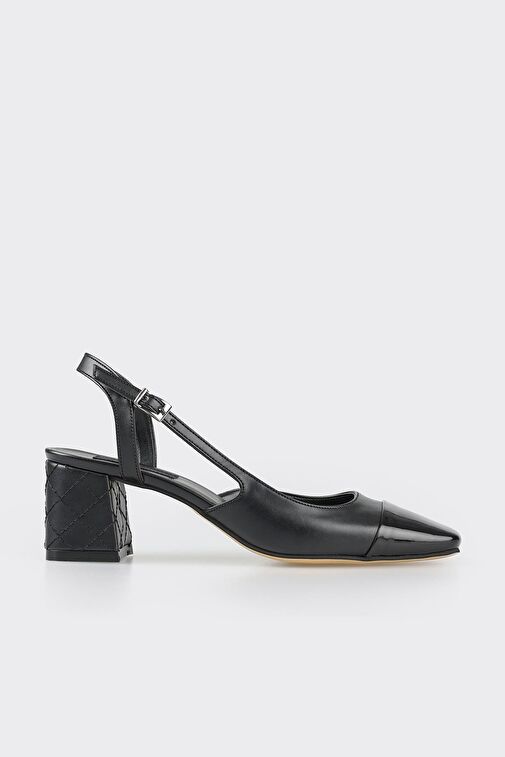 Elle Siyah Kadın Topuklu Ayakkabı LANI-4 - Görsel 2