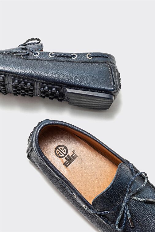 Lacivert Deri Erkek Günlük Ayakkabı - Görsel 5