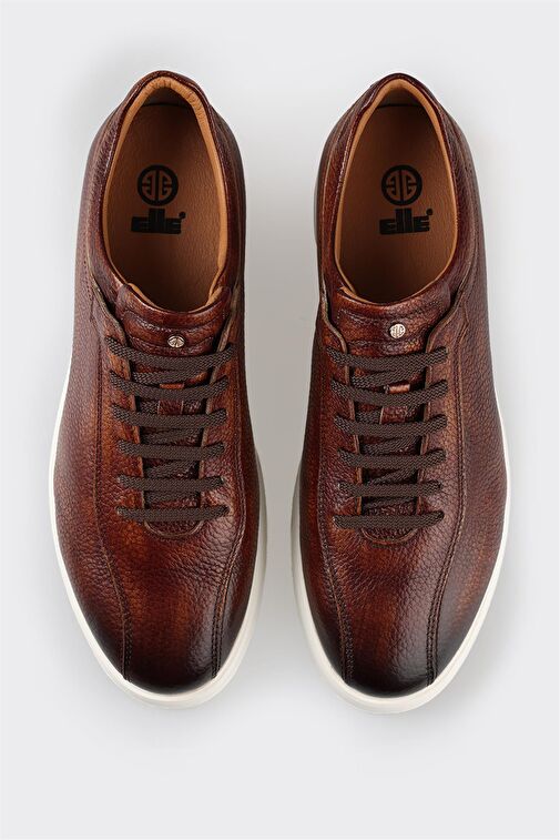 Taba Deri Erkek Günlük Ayakkabı - Görsel 5
