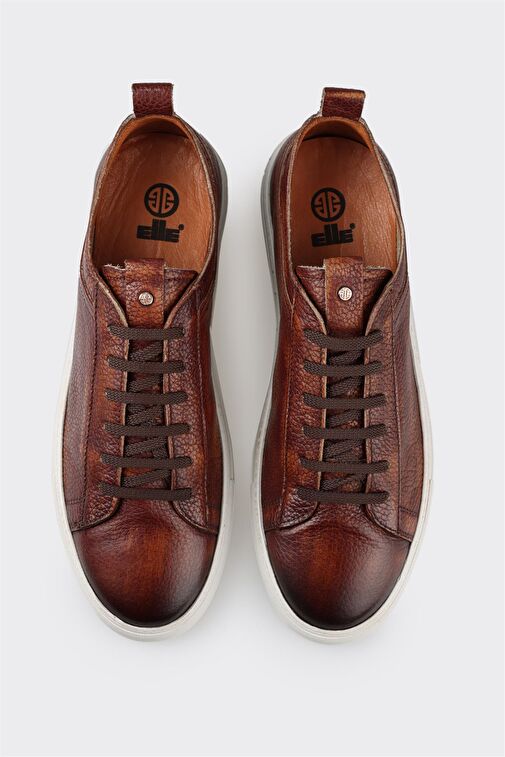 Taba Deri Erkek Günlük Ayakkabı - Görsel 5
