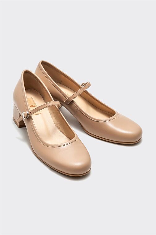 Elle Elle Belirsiz Naturel Deri Kadın Topuklu Ayakkabı Abiye Ayakkabı | Boyner Belirsiz - 3. görsel