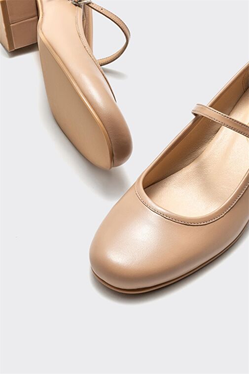 Elle Elle Belirsiz Naturel Deri Kadın Topuklu Ayakkabı Abiye Ayakkabı | Boyner Belirsiz - 4. görsel