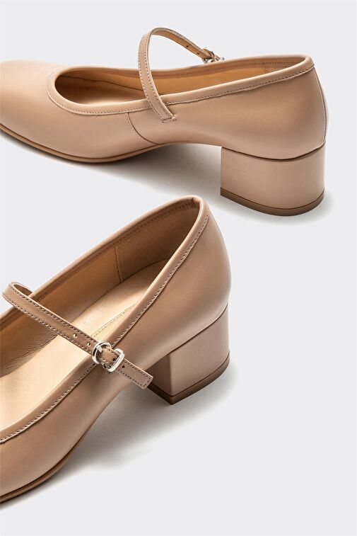 Elle Elle Belirsiz Naturel Deri Kadın Topuklu Ayakkabı Abiye Ayakkabı | Boyner Belirsiz - 5. görsel