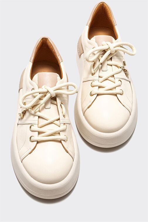 Elle Elle Bej Kadın Deri Sneaker VACHEL | Boyner Bej - 4. görsel