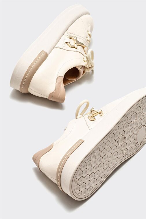 Elle Elle Bej Kadın Deri Sneaker VACHEL | Boyner Bej - 5. görsel