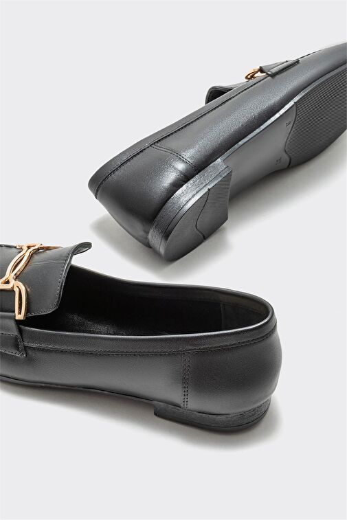 Elle Siyah Kadın Deri Loafer DANIKA - Görsel 5