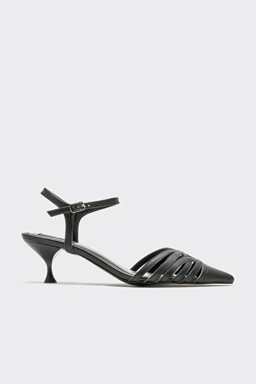 Siyah Kadın Topuklu Ayakkabı - Görsel 2