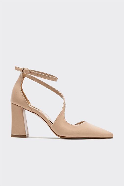 Naturel Kadın Topuklu Ayakkabı - Görsel 2