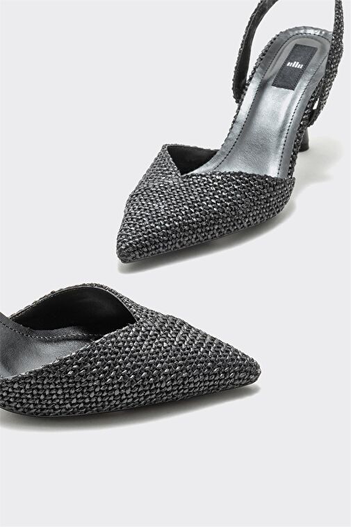 Siyah Kadın Topuklu Ayakkabı - Görsel 4