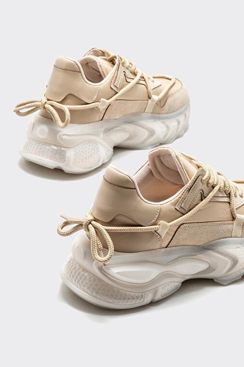Bej Kadın Spor Ayakkabı - Görsel 5