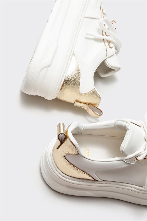 Beyaz Kadın Spor Ayakkabı - Görsel 5