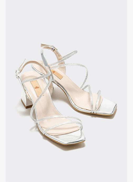 Lame Kadın Topuklu Sandalet - Görsel 3