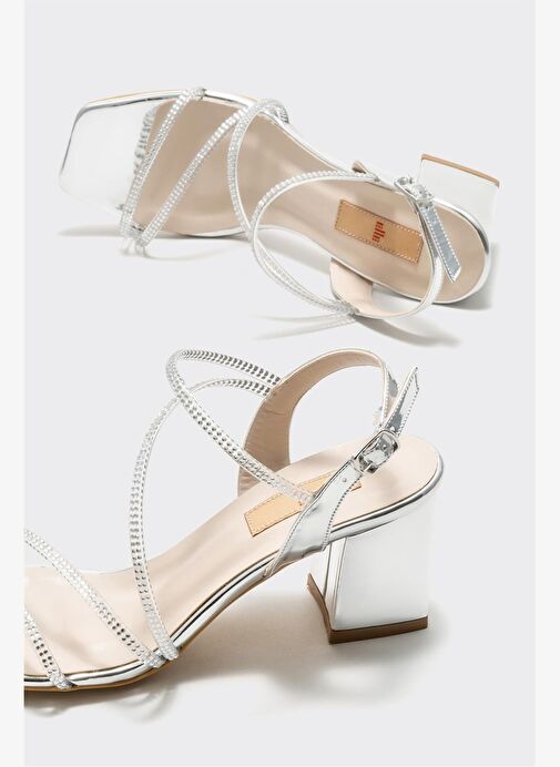 Lame Kadın Topuklu Sandalet - Görsel 5