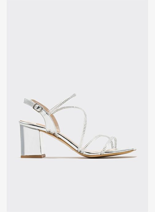 Lame Kadın Topuklu Sandalet - Görsel 2