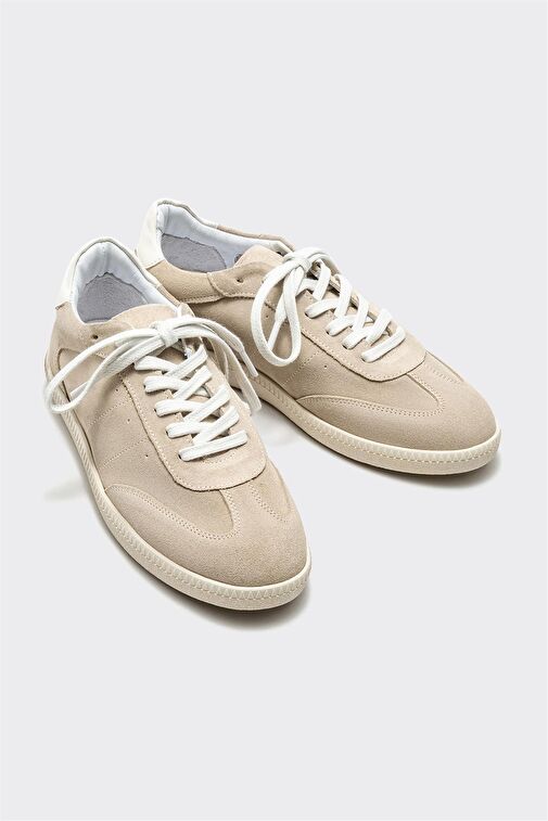 Vizon Deri Kadın Spor Ayakkabı - Görsel 3