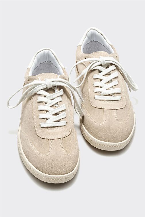 Vizon Deri Kadın Spor Ayakkabı - Görsel 4