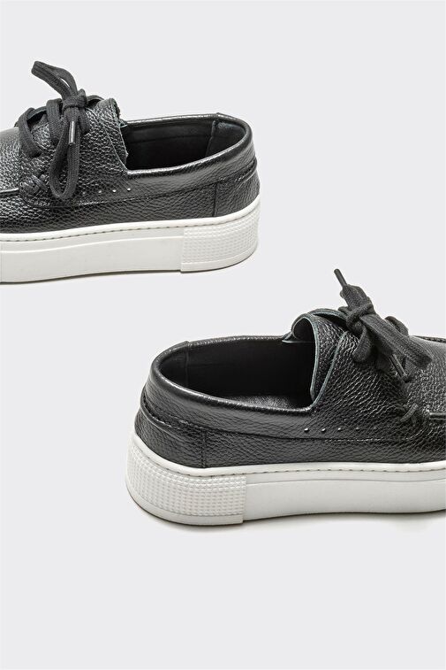 Elle Siyah Kadın Deri Günlük Ayakkabı JEMINA-5 - Görsel 5