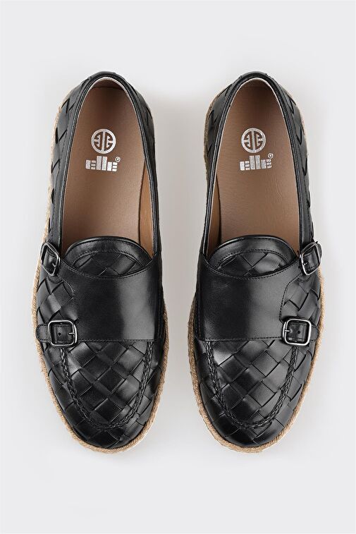 Siyah Deri Erkek Günlük Ayakkabı - Görsel 5