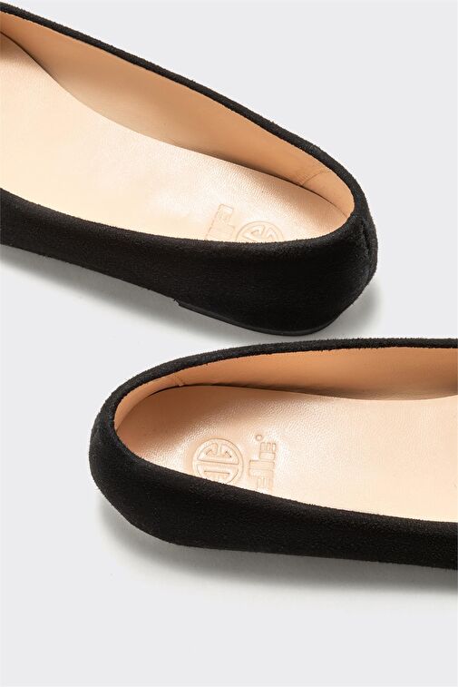 Siyah Deri Kadın Babet - Görsel 5