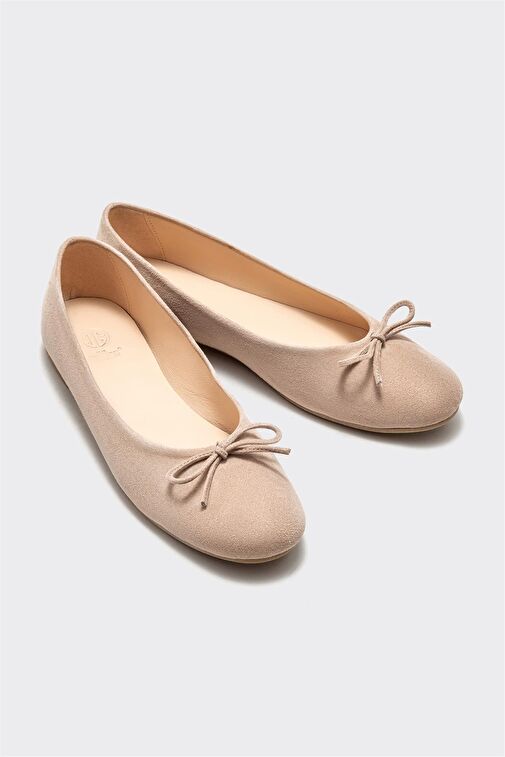 Bej Deri Kadın Babet - Görsel 3