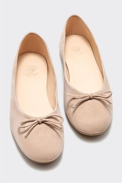 Bej Deri Kadın Babet - Görsel 4