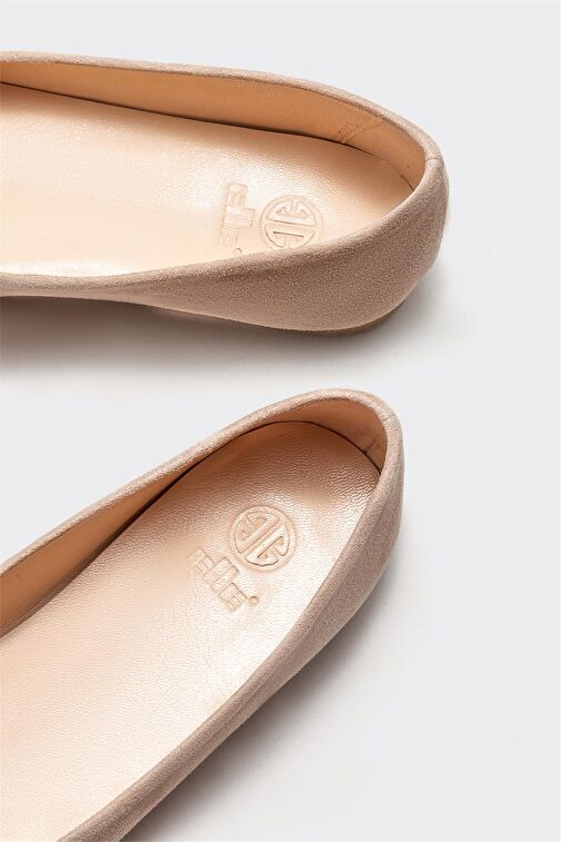 Bej Deri Kadın Babet - Görsel 5