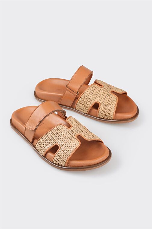 Naturel Kadın Düz Terlik - Görsel 3