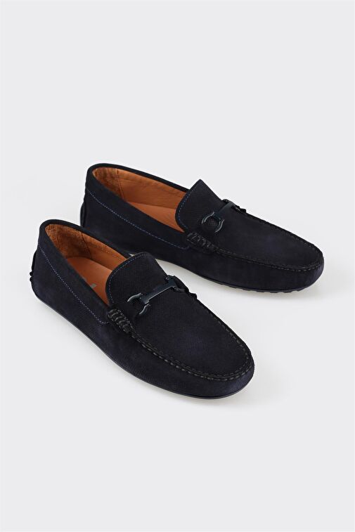 Elle Lacivert Erkek Süet Loafer TYRELL - Görsel 3