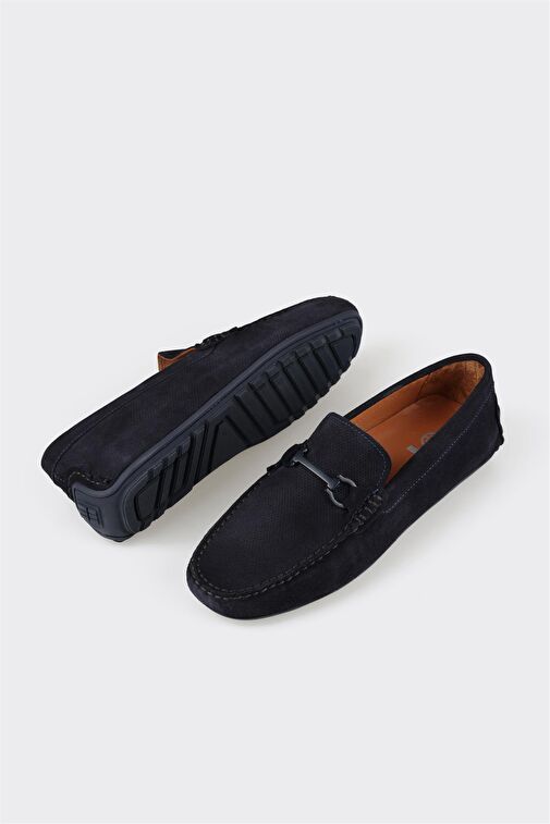 Elle Lacivert Erkek Süet Loafer TYRELL - Görsel 4