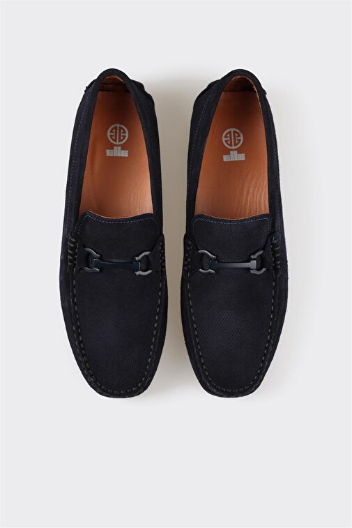 Elle Lacivert Erkek Süet Loafer TYRELL - Görsel 5