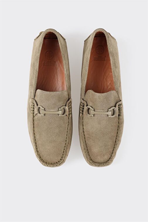 Haki Deri Erkek Günlük Ayakkabı - Görsel 5