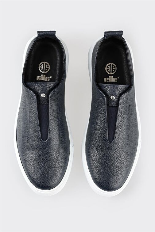 Lacivert Deri Erkek Günlük Ayakkabı - Görsel 5