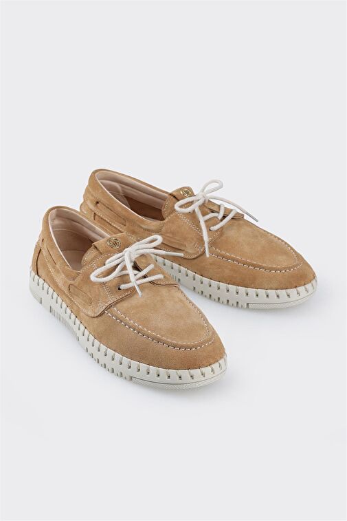 Taba Deri Kadın Günlük Ayakkabı - Görsel 3