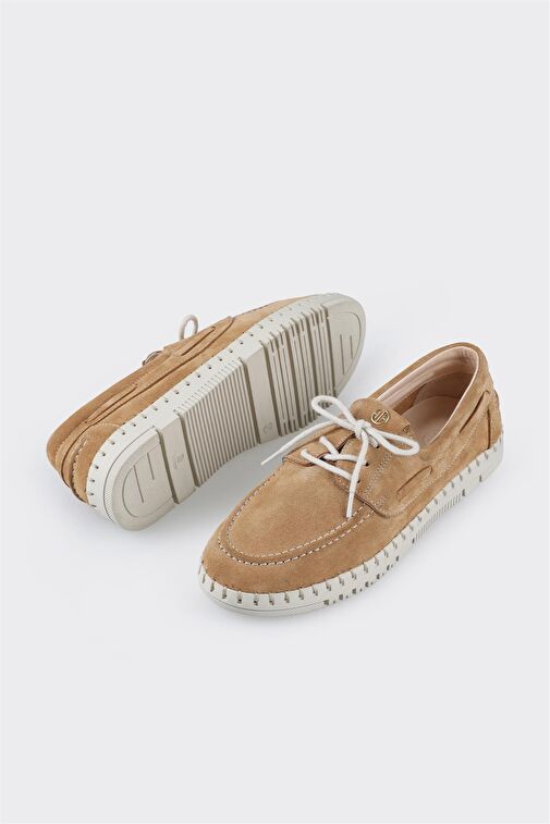 Taba Deri Kadın Günlük Ayakkabı - Görsel 4