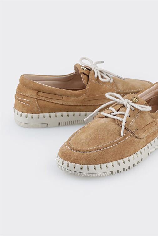 Taba Deri Kadın Günlük Ayakkabı - Görsel 6