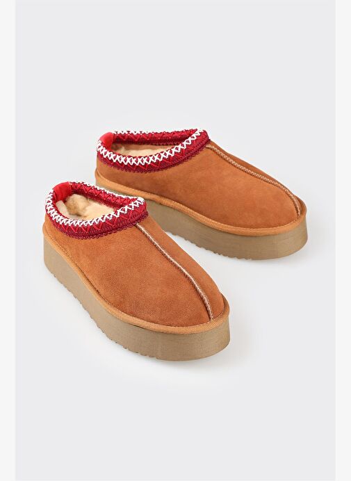 Elle Elle Taba Deri Kadın Terlik Sandalet & Terlik | Boyner Taba - 3. görsel